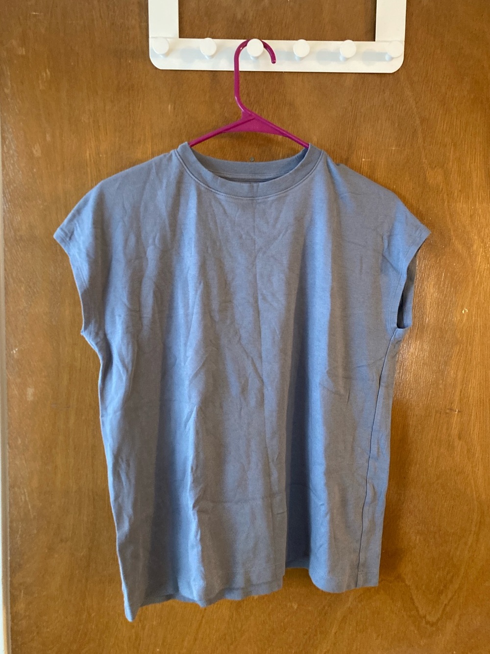Muji Short Sleeve Tee in Slate Blue